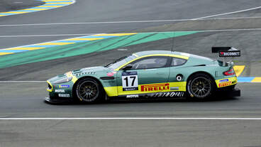 # 17, DBR9 Aston Martin (LMGTE), Sporting and Historic Cars, Fahrer: Dieter Roschmann & Dominik Roschmann am 14.6.2018 Freies Training des Aston Martin Racing Le Mans Festival (Supportrace der 86.