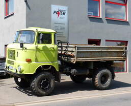 IFA W50 LA gesehen am 20.07.2019 vor einer Werkstatt in Nordhausen