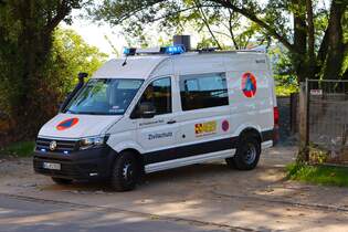 ASB Frankfurt VW Crafter MTW bei der Katastrophenschutzbung Frankopia 2025 im Frankfurter Osthafen am 20.09.25