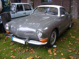 VW Typ 14 Karmann-Ghia Coupe, produziert in den Jahren von 1955 bis 1973 auf dem Chassis des Typ 1 (Kfer).