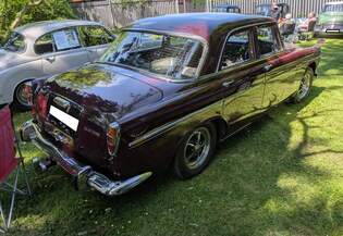 Heckansicht eines Rover P5B 3,5 Litre aus dem Jahr 1972.