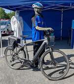 =Dienstfahrrad der LaPo HESSEN, gesehen auf dem Ausstellungsgelnde anl.