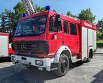 =MB 1224 mit Magirus-Aufbau als LF 16/12, gesehen auf dem Ausstellungsgelnde anl.