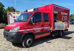 =Iveco Daily als Katastrophenschutzfahrzeug im Dienst der Feuerwehren des Landkreises FULDA, steht auf dem Ausstellungsgelnde anl.