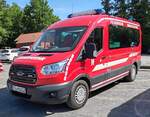=Ford Transit als Einsatzleitfahrzeug der Feuerwehr HNFELD steht auf dem Ausstellungsgelnde anl.