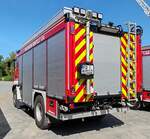 =MAN TGM mit Schlingmann-Aufbau als TLF 4000 der Feuerwehr HNFELD steht auf dem Ausstellungsgelnde anl.
