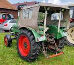 =Fendt Farmer 2 D, ausgestellt beim Ortsjubilum 1000 Jahre Groenbach im Juni 2025