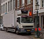 DAF LF Khllaster stand in einer Strae in Maastricht.