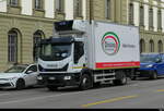 Iveco Mit Khlkastenaufbau unterwegs in der Stadt Bern am 14.11.2025