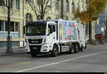 MAN Mllwagen unterwegs in der Stadt Bern am 14.11.2025
