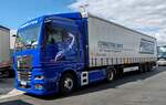 =MAN TGX-Sattelzug mit Krone-Auflieger der Spedition PRSTEL, 08-2025