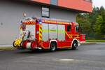 Berufsfeuerwehr Hanau MAN TGM Rosenbauer HLF20/16 (Florian Hanau 1-46-1) am 04.10.25 bei einen Fototermin.