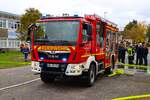 Feuerwehr Neuberg MAN TGM LF10 Kats (Florian Neuberg 1-43-1) bei einer Jugendfeuerwehr Grobung am 25.10.25 in Erlensee an der Georg Bchner Schule