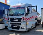 =MAN-Tanksattelzug von HMMER-Transporte rastet im Juli 2025 an der A 7