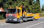 Verkehrssicherung Rhein Main Mercedes Benz Atego 1527 am 02.04.26 in Hanau