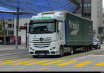 Mercedes Sattelschlepper unterwegs in der Stadt Aarau am 01.10.2025