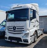 =MB Actros des Nutzfahrzeughndlers KUNZMANN steht bereit fr den nchsten Einsatz, Juli 2025