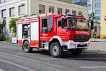 Feuerwehr Frankfurt am Main Schwanheim Mercedes Benz Atego 1323 Ziegler LF10 bei der Katastrophenschutzbung Frankopia 2025 im Frankfurter Osthafen am 20.09.25