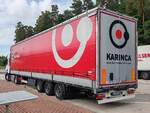 =Renault-Sattelzug von KARINCA-Logistics auf einem Rastplatz an der A7 im Juli 2025