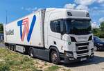 =Scania R 450 der Spedition TRANS WEST aus Litauen, 07-2025