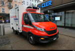 Iveco Daily 35-160 mit Khlkastenaufbau in der Stadt Biel am 04.11.2025