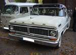 Ford F100 Stepside-Truck im Farbton pure white aus dem Jahr 1970.