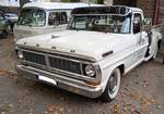 Ford F100 Stepside-Truck im Farbton pure white aus dem Jahr 1970.