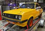 Ford Escort RS 2000, steht auf einem Transportanhänger beim Autojumble in Luxemburg. 03.2026
