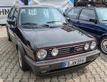 =VW Golf GTI, ausgestellt beim Ortsjubilum 1000 Jahre Groenbach im Juni 2025