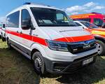 =MAN TGE als Katastrophenschutzfahrzeug vom Freistaat BAYERN im Dienst des BRK, steht auf dem Parkplatz der 2025er Rettmobil in Fulda