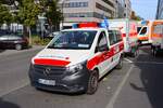 DRK Mercedes Benz Vito Betreuungsfahrzeug bei der Katastrophenschutzbung Frankopia 2025 im Frankfurter Osthafen am 20.09.25