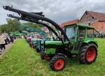 =Deutz, gesehen beim Ortsjubilum 1000 Jahre Groenbach im Juni 2025