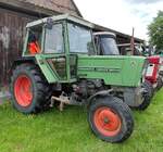 =Fendt Farmer 303 LS, ausgestellt beim Ortsjubilum 1000 Jahre Groenbach im Juni 2025