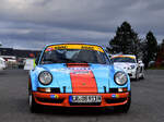 Gulf Porsche 911 RSR,  BLISS, Oliver /HAUSCH, Achim bei der Einfahrt ins Fahrerlager auf dem Nrburgring am 8.11.2025 Rallye Kln Ahrweiler