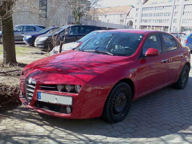 Alfa-Romeo 159, so ein scner Wagen ohne  Radkappen... Aufnahmedatum: 05.03.2010