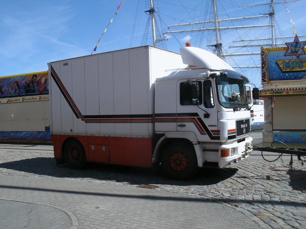 Am 05.Juni 2013 stand Dieser MAN im Stralsunder Hafen.