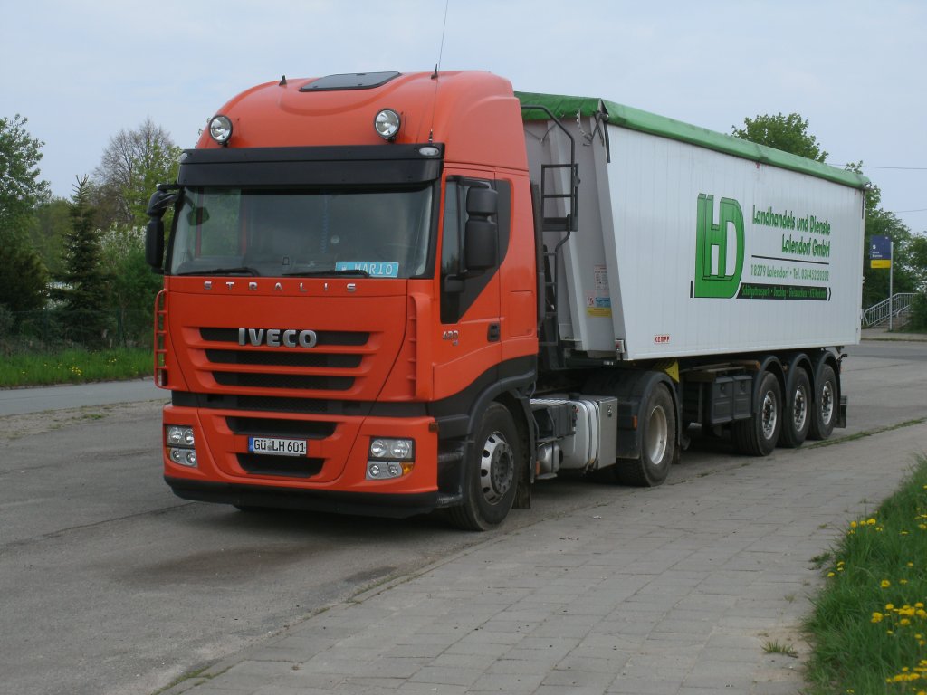 Am 09.Mai 2013 stand dieser IVECO Kipper in Rostock Bramow.