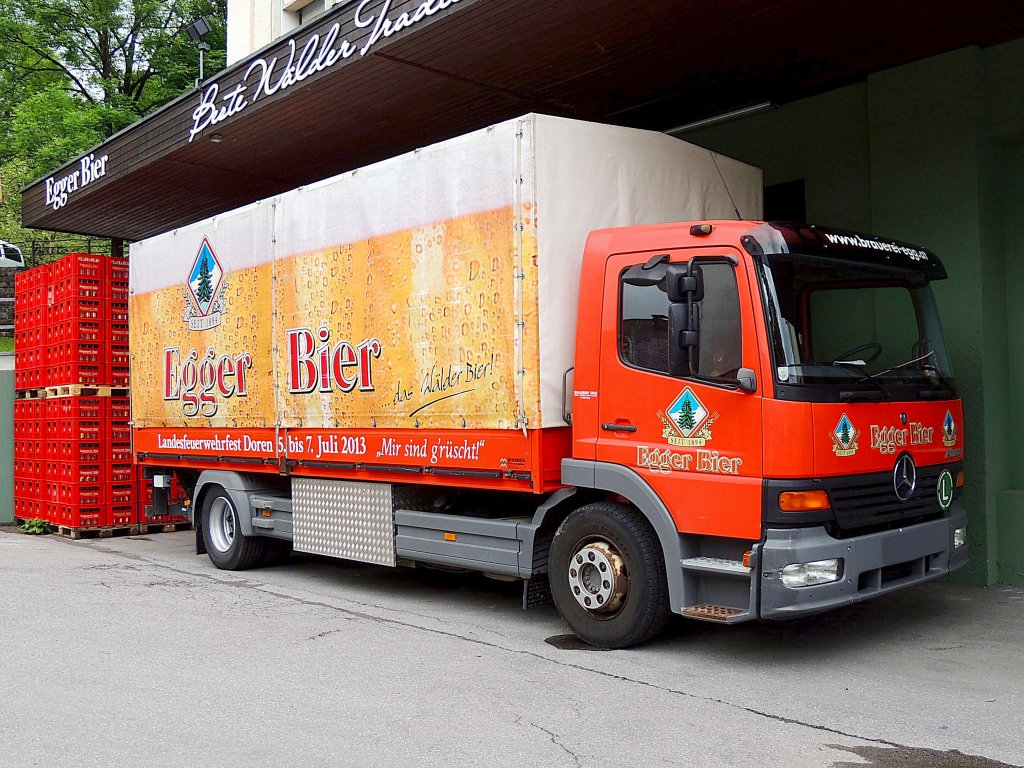 ATEGO der Brauerei Egg ist gerstet fr das Vorarlberger Landesfeuerwehrfest; 130610