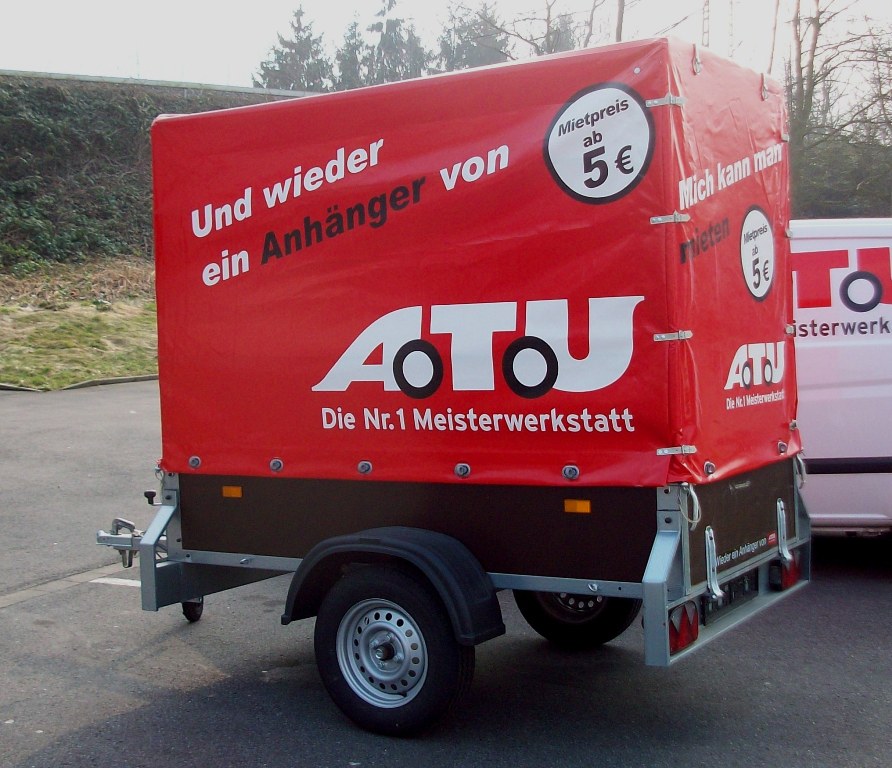 ATU Werbeanhnger Pritsche mit Plane in Herten 01.03.2011