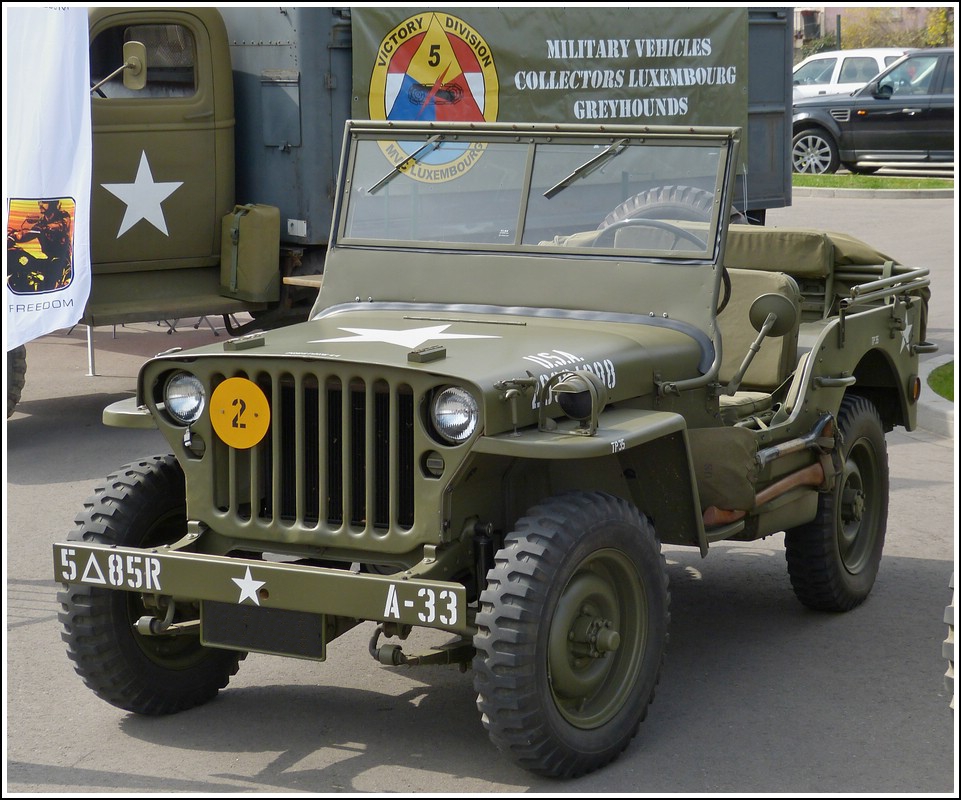 Auch dieser Ford Jeep Bj 1943, war am 20.04.2013 bei der Veranstaltung in Rodange zusehen.