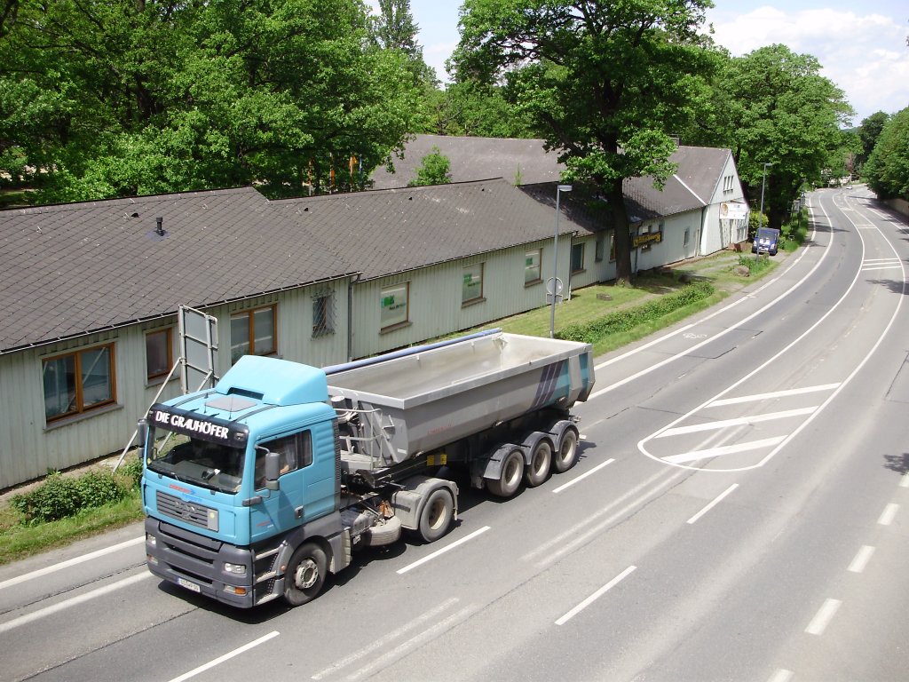 augenommen am 08.06.10

hhe talstadion der bergbahn
in bad harzburg

ein m.a.n kippersattelzug
der transportfirma plkemann
aus goslar ot grauhof