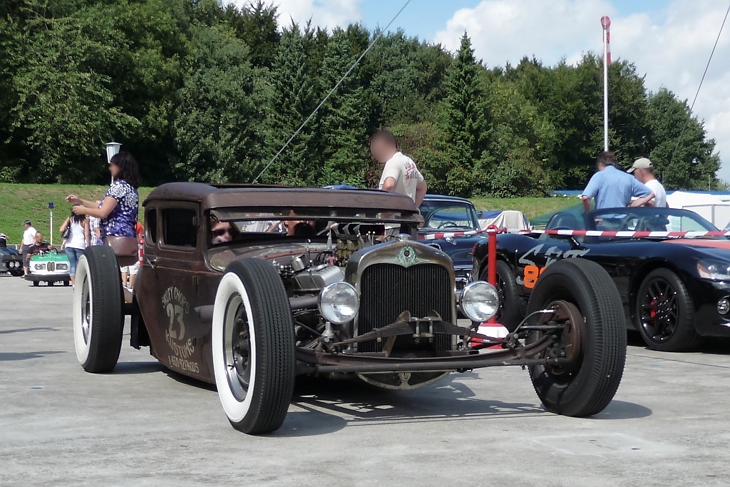 Basis für diesen Hot-Rod war wohl ein Ford Model A von 1928/29. Gesehen auf der US-Car-Show in Grefrath im August 2010.
