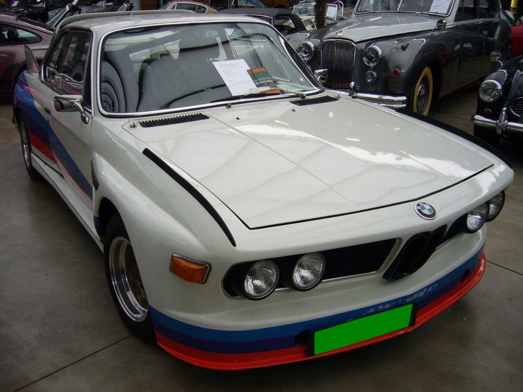BMW 3.0 CSL. 1971 - 1975. Diese E9 Coupes wurden in Zusammenarbeit mit Alpina zur Homologation im Tourenwagensport produziert. Meilenwerk Dsseldorf.
