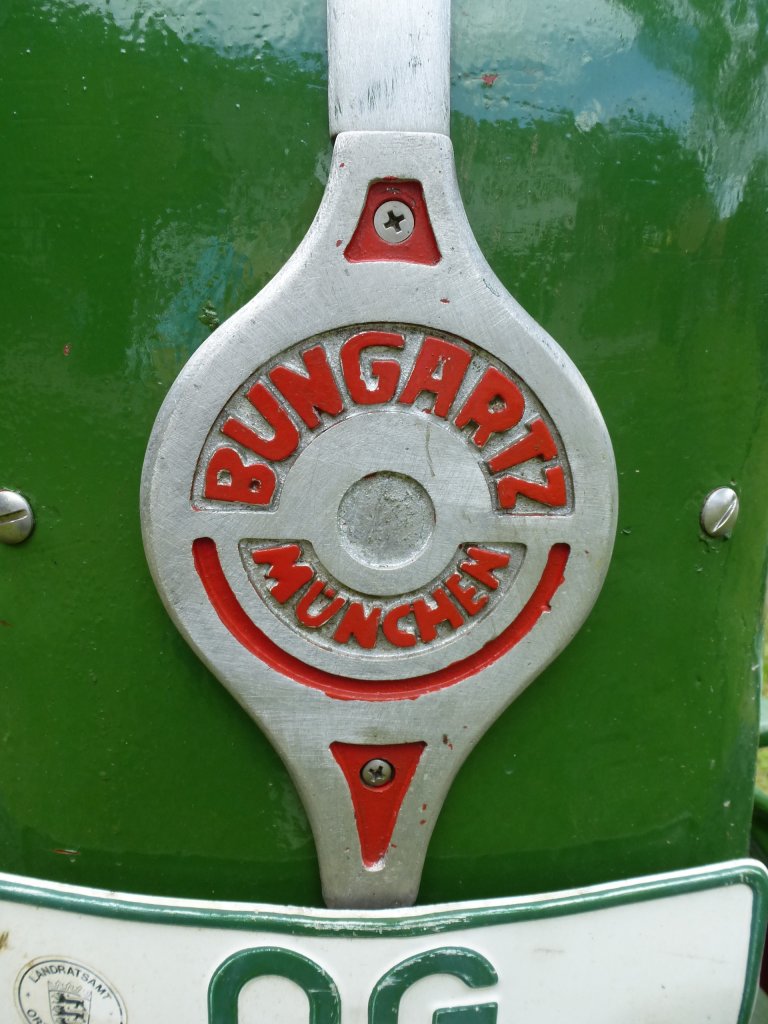 Bungartz, die Mnchener Firma baute nach dem II.Weltkrieg Einachsschlepper und Traktoren, Juni 2013