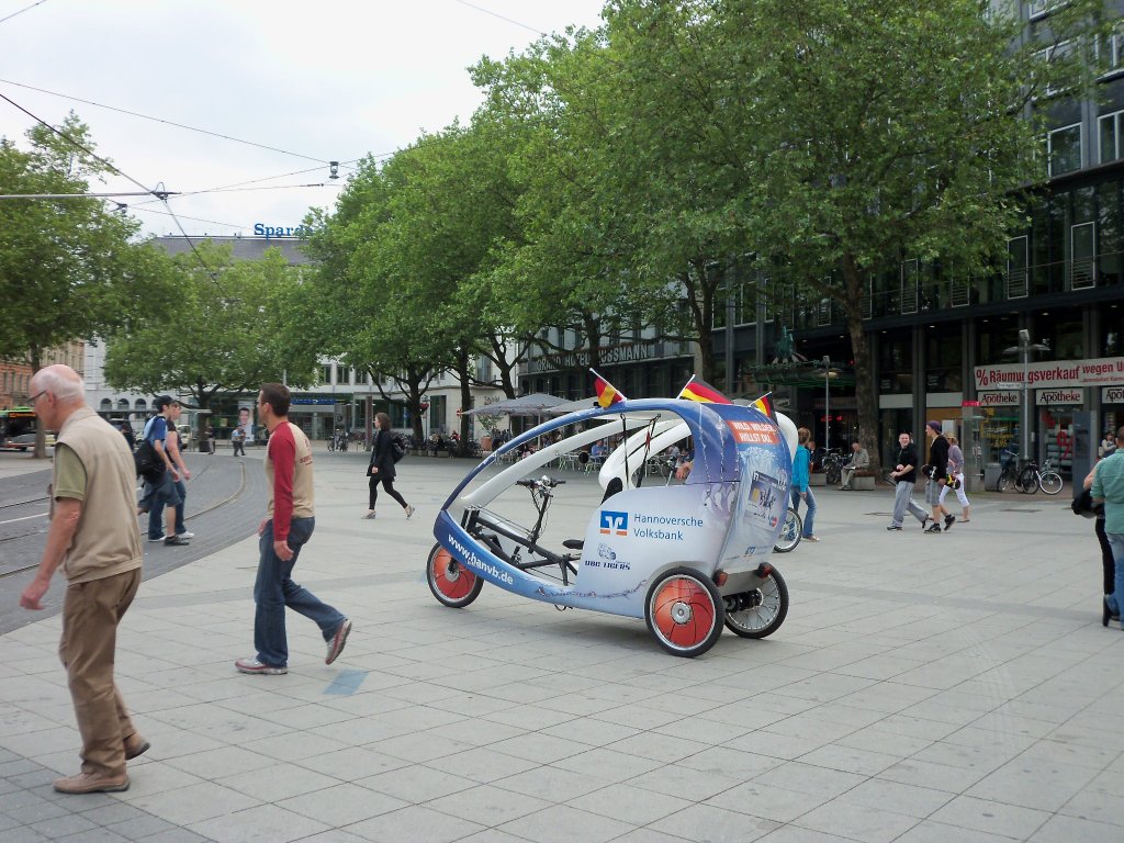 Cityfahrrad am Hauptbahnhof in Hannover am 14.06.2010.