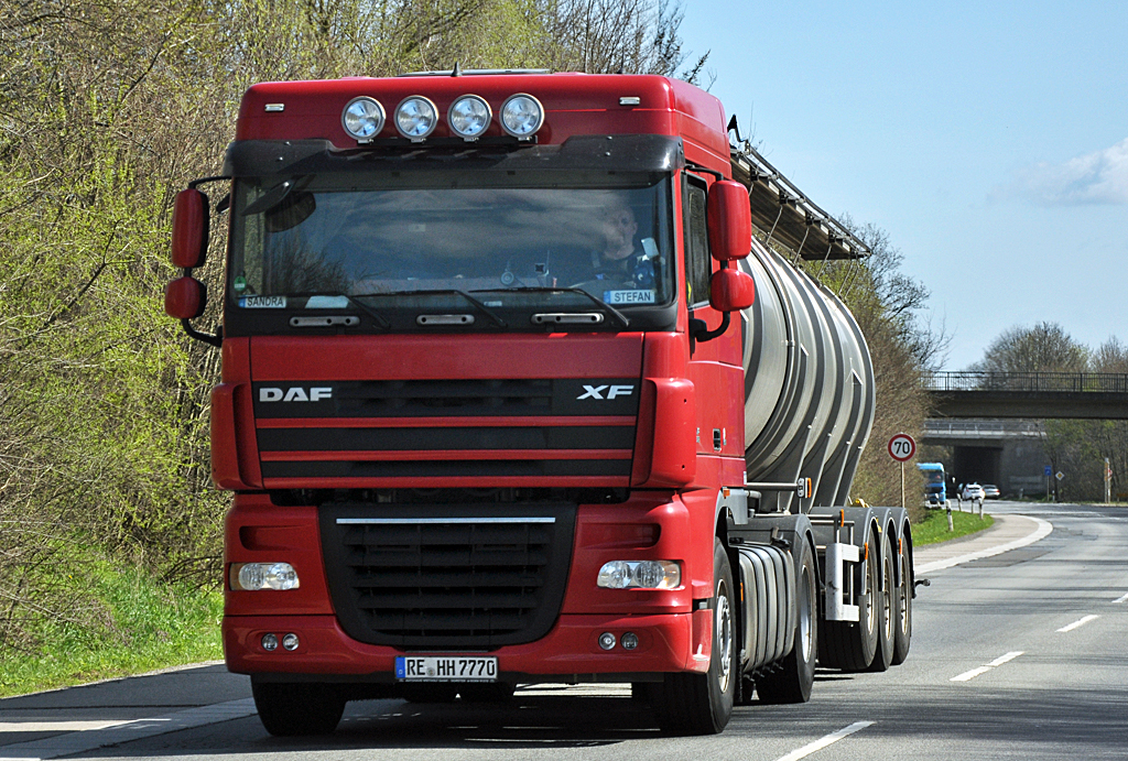 DAF XF Tanksattel bei Heimerzheim - 18.04.2013