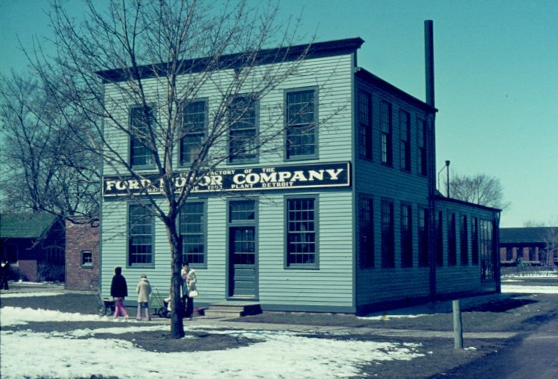  Das erste Werk der Ford Motor Company  in Greenfield Village in Detroit (Dia gescannt vom April 1975)