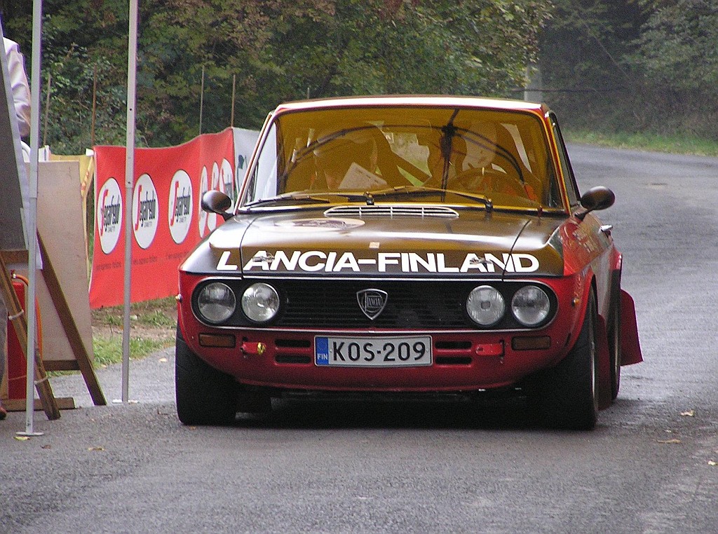 Das Team  Lancia Finland  auf dem 43. Allianz Rallye Historic.