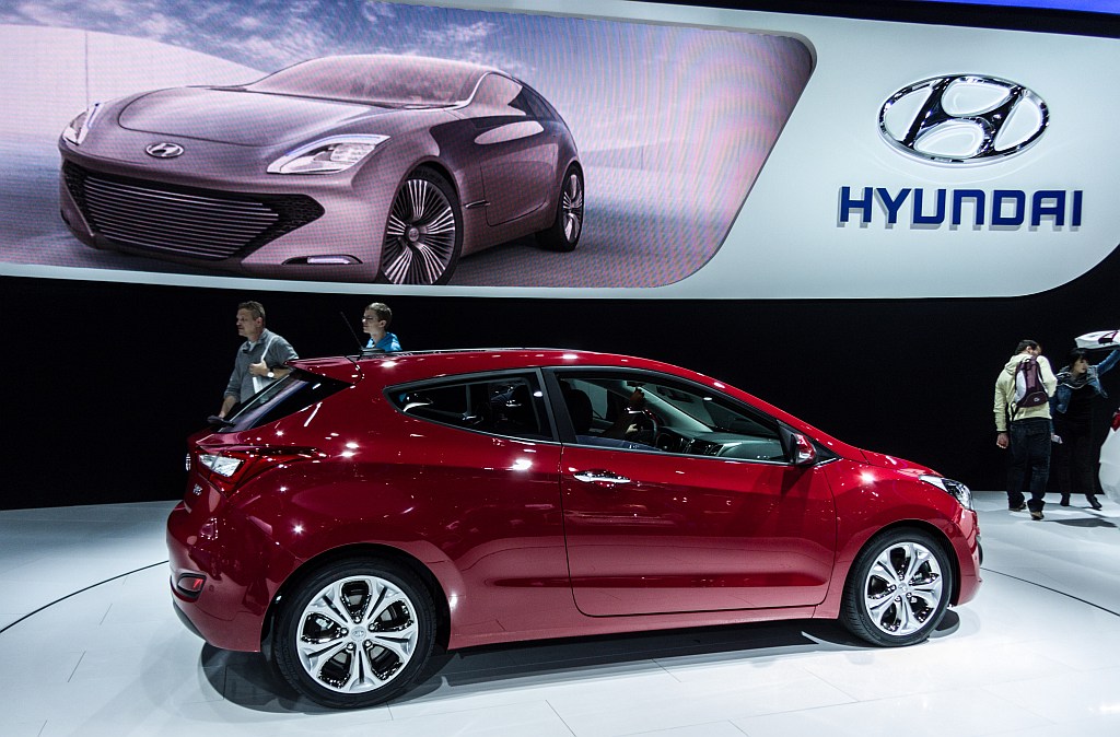 Der Hyundai i30 Dreitrer debtierte sich auf dem Automesse Paris 2012 (Foto: 11.10.2012)