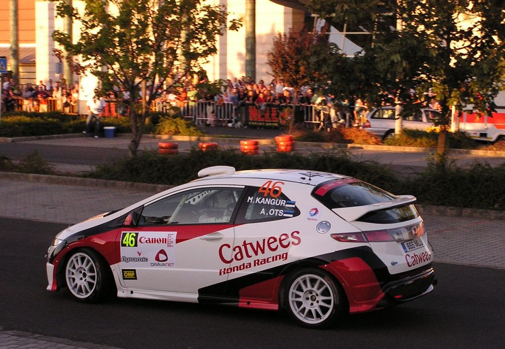 Dieser Honda Civic Type-R kam aus Estland, gesehen auf den Intercontinental Rallye Championship am 09.09.2011